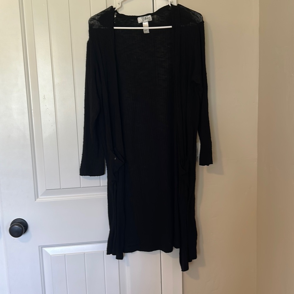 Black Long-sleeve Cardigan